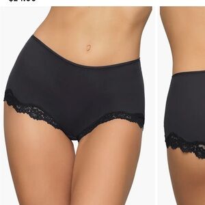 Skims Black Lace Trim Women's Briefs